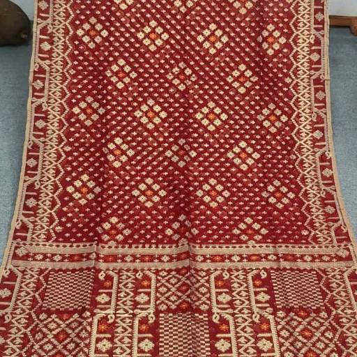 Jamdani Saree - Sky blue image 4