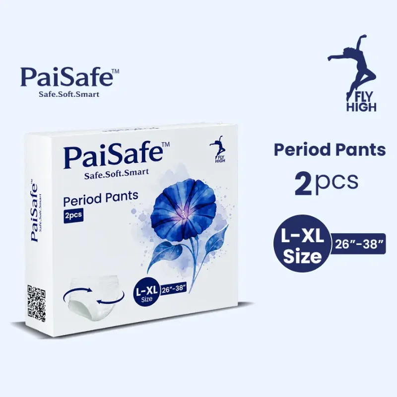 Paisafe Period Pants (26"-38")(L-XL) Size 2PCS