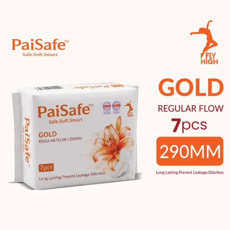 Paisafe Gold Sanitary Pad (290mm) - 7pcs