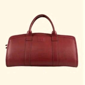 Cherry Leather Travel Bag