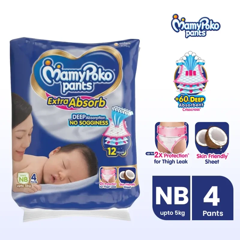 Mamy Poko Pants (0-5Kg) NB4