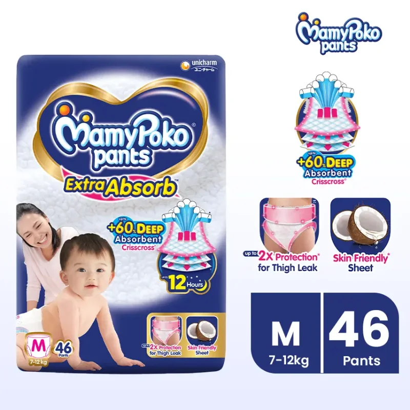 Mamy Poko Pants (7-12kg) M46