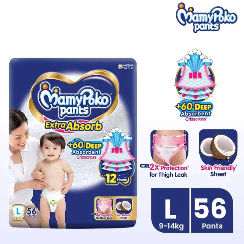 Mamy Poko Pants (9-14kg) L56