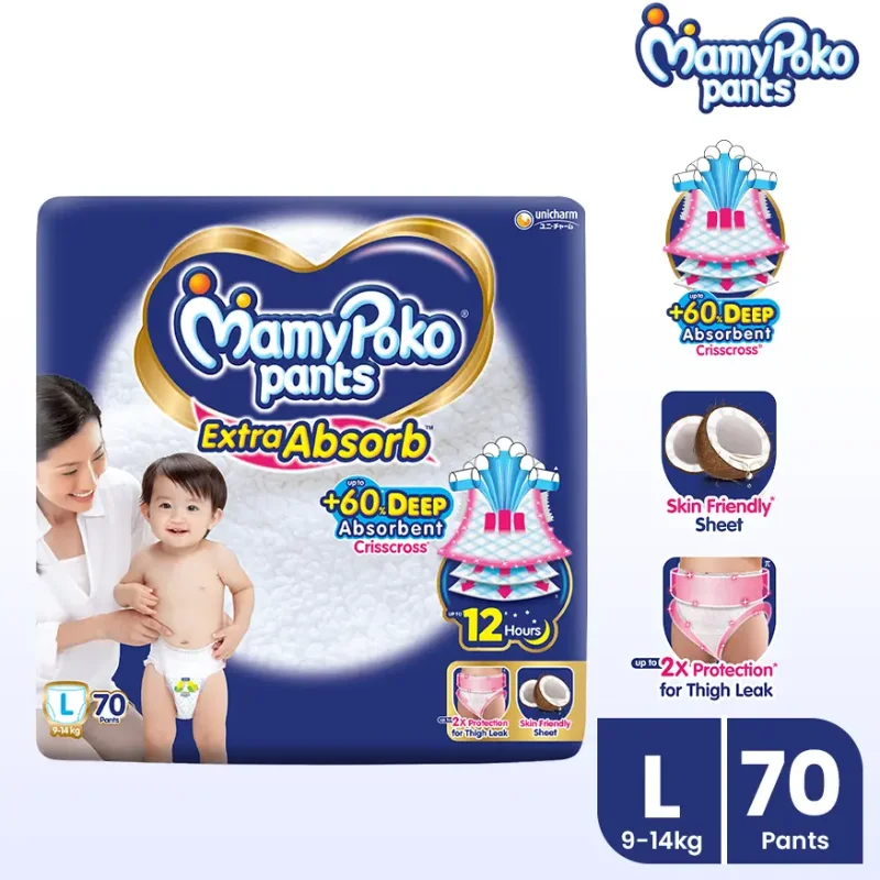 Mamy Poko Pants (9-14kg) L70