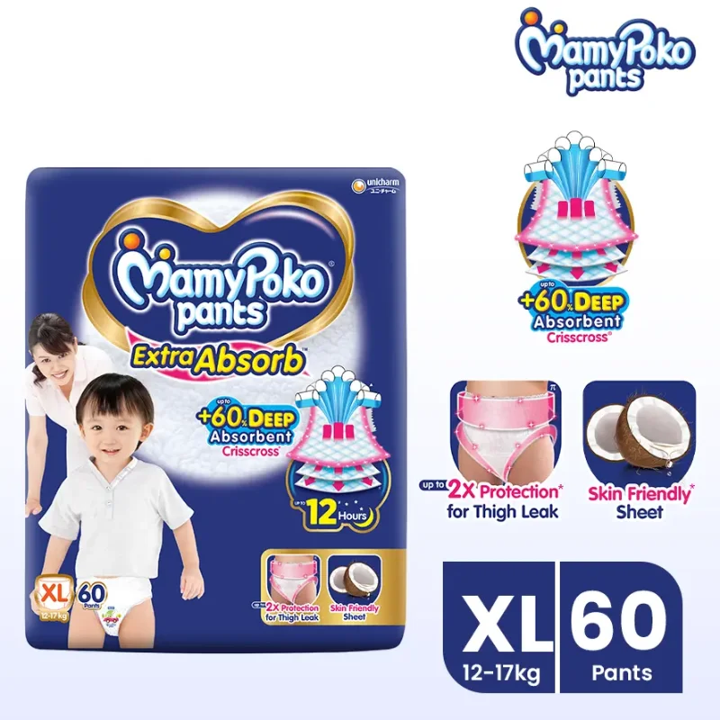 Mamy Poko Pants (12-17kg) XL60