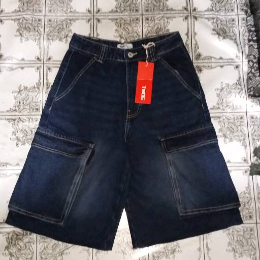 Men's Denim Cargo Short Pant