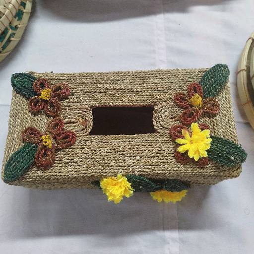 টিস্যু বক্স - কচুরিপানার তৈরি - ৫০ পিছ