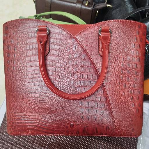 Leather- Ladies Bag Crocodile Dise
