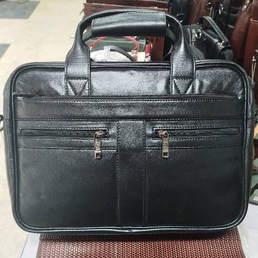 Leather Office Bag- Double Layer