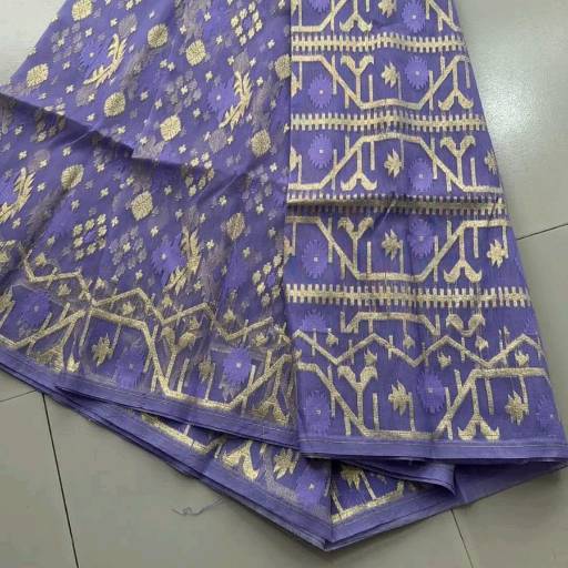 Jamdani Saree - Light Blue