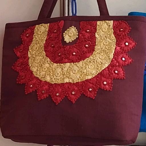 Jute Ladies Bag - Red