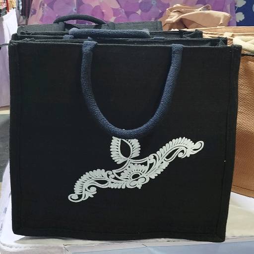 Handicraft Jute Bag- Black