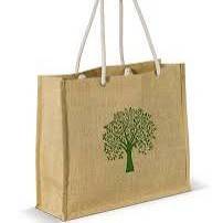 Shopping bag jute crafted