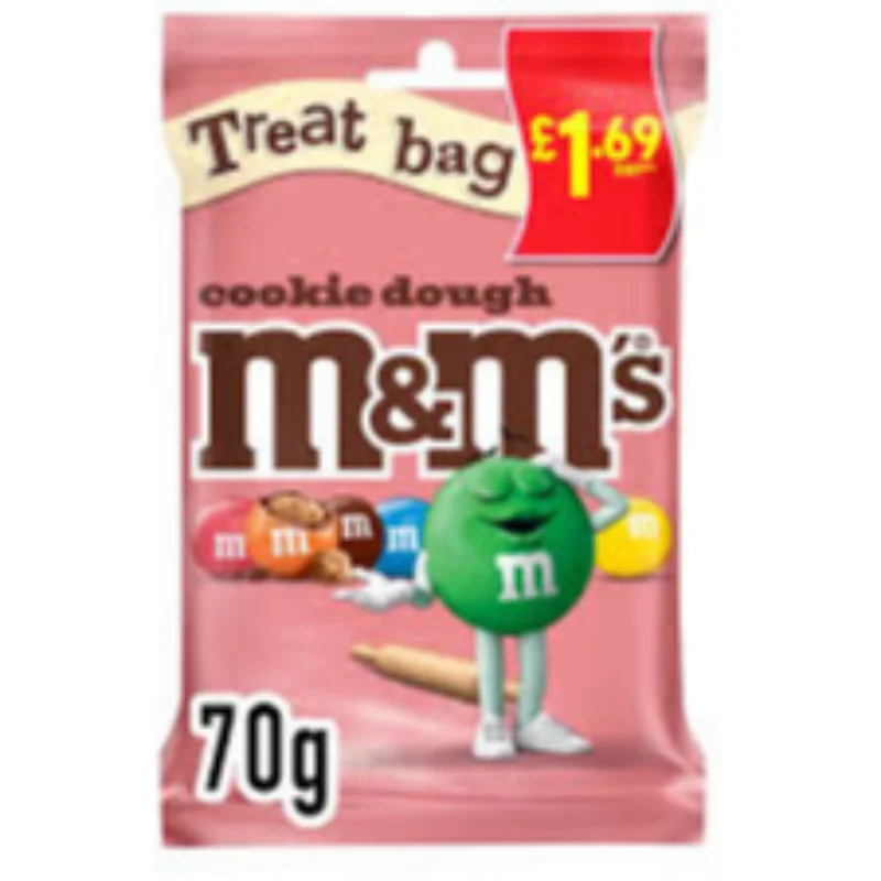M&M Cookie Dough Treat Bag - 70g