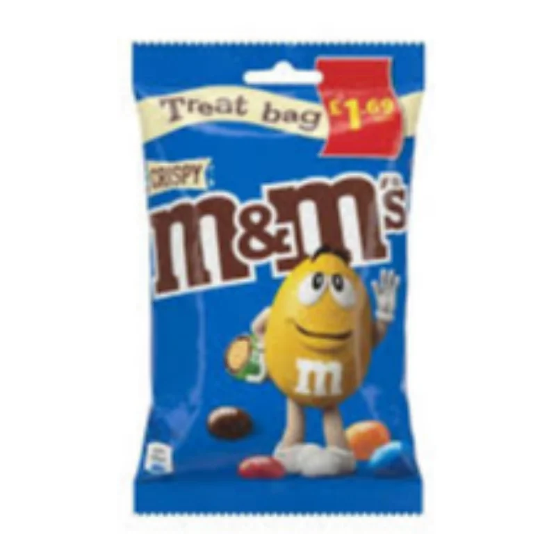 M&M Crispy Treat Bag - 77g