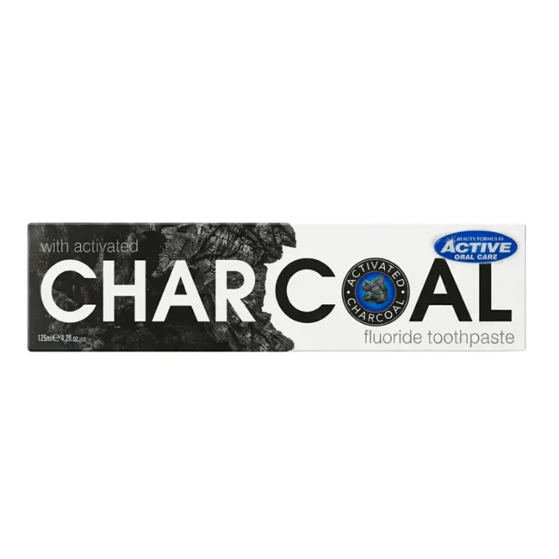 Beauty Formulas Toothpaste with Activated Charcoal - 125ml