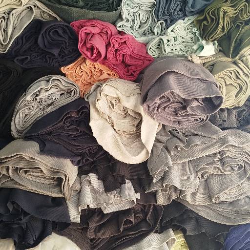 Trousers Fabric Raw Rip