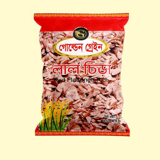 Golden Grain Red Flattened Rice (Lal Chira) 500gm