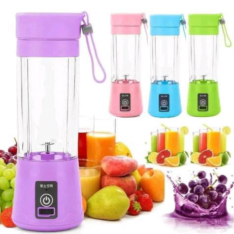 Electric Juicer Mini Portable Blender – 380ML USB Rechargeab