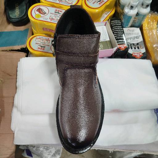 Leather Men's Chelsea boot-Brown