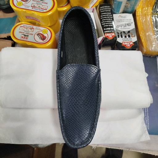 Leather Loafer Men's- Blue