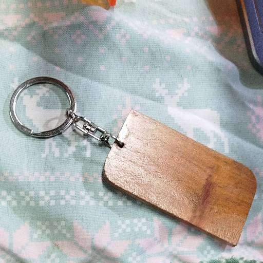 Wood Key Ring