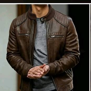 Premium Leather Jacket Brown