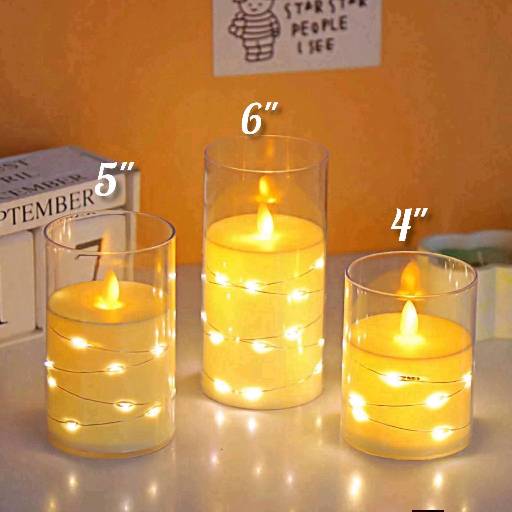 Glass Candle LED