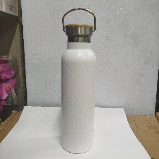 Bamboo Cap Hot & Cold Water Bottle