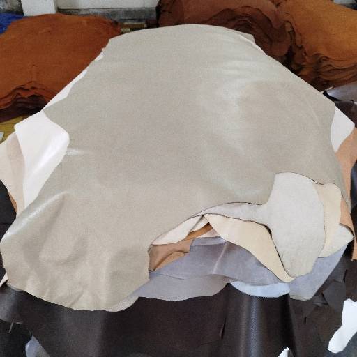 White And Cream Colour ( Import-Export) Leather