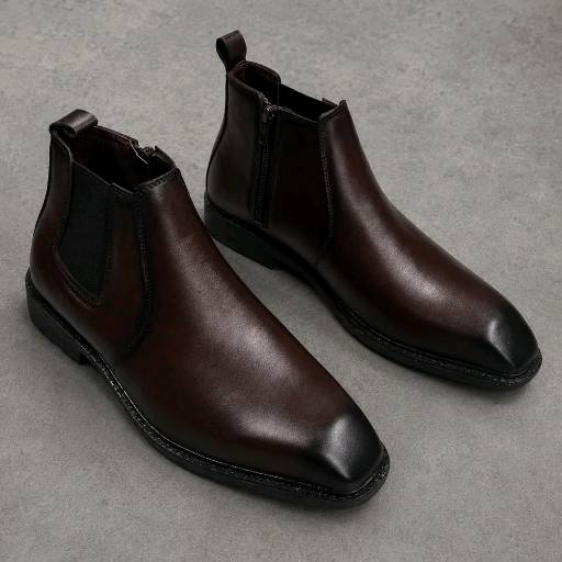 Leather Chelsea boot men's