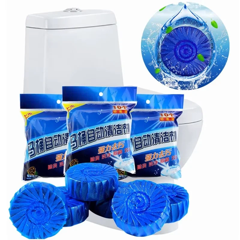 Toilet Cleaning Sheets Automatic Flush Tablets 10pcs