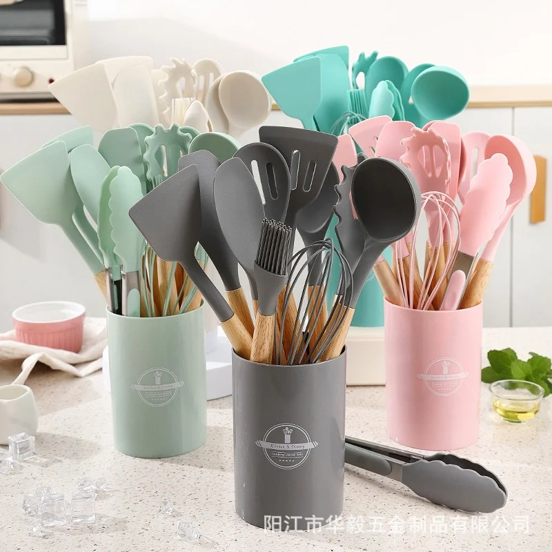 12-Pcs Silicone Kitchen Utensil Set | Non-Stick Cooking Tools Set | Heat Resistant