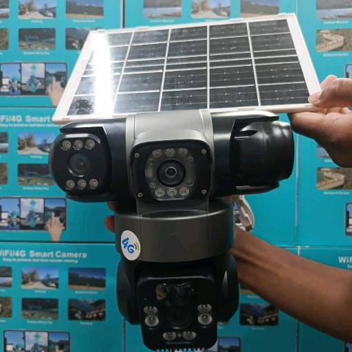 3 Lens Solar Security Camera