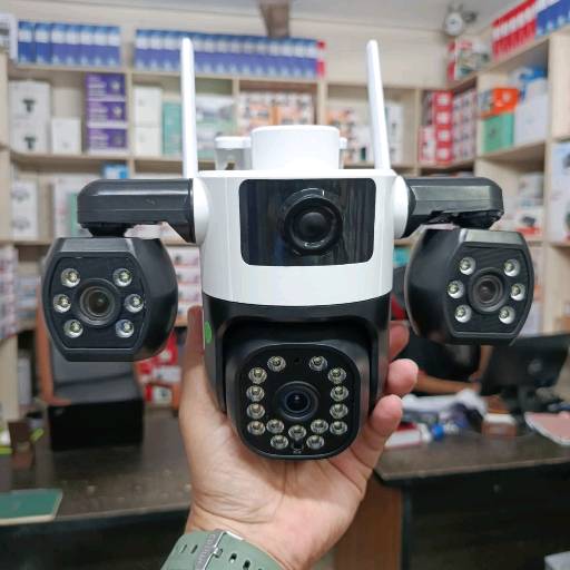 3-Lens Smart Wi-Fi PTZ Camera